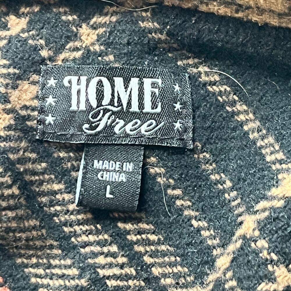 Home Free Flannel Men's Jacket Shirt Arizona AZ Coat Size L - Picture 5 of 6